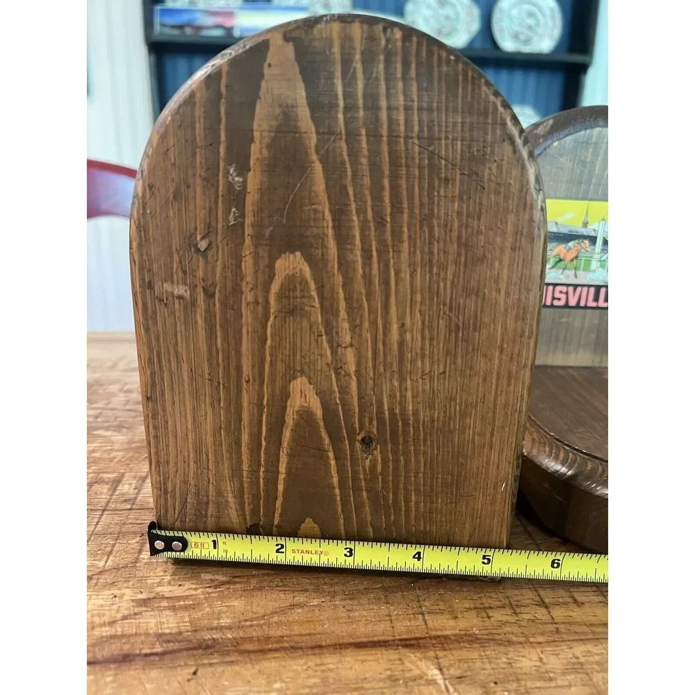 2 Kentucky Derby Churchill Downs Custom Wooden Bookends Louisville KY Robertson